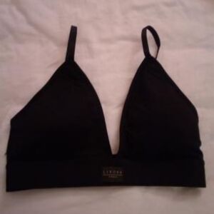 Womens NWT bralette like cotton bra with removable padding? Black in size XL